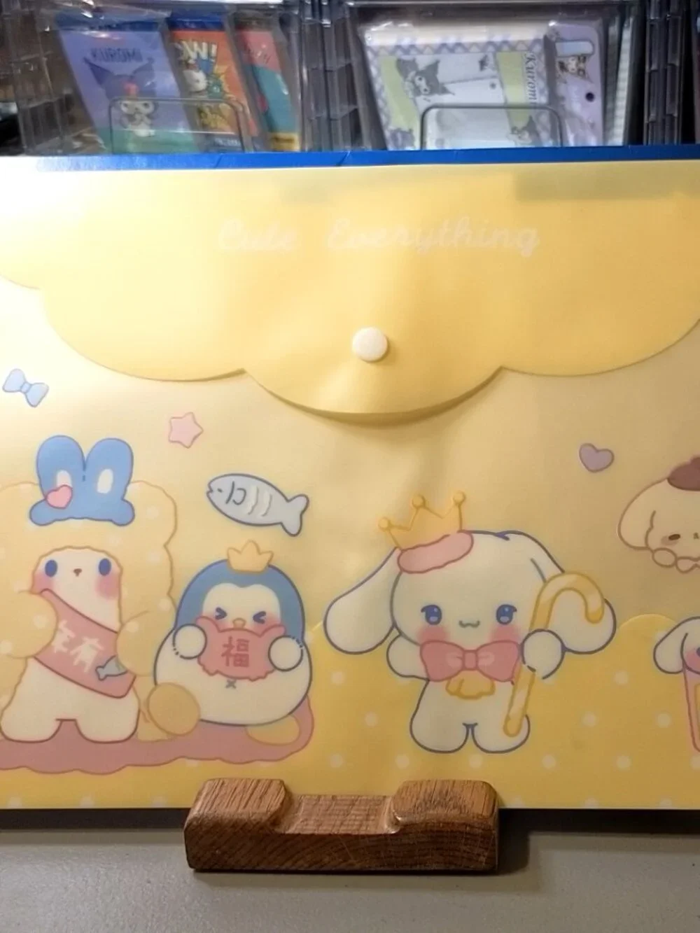 2754 Thickened Plastic Document Folder with Snap Closure Hello Kitty Charters